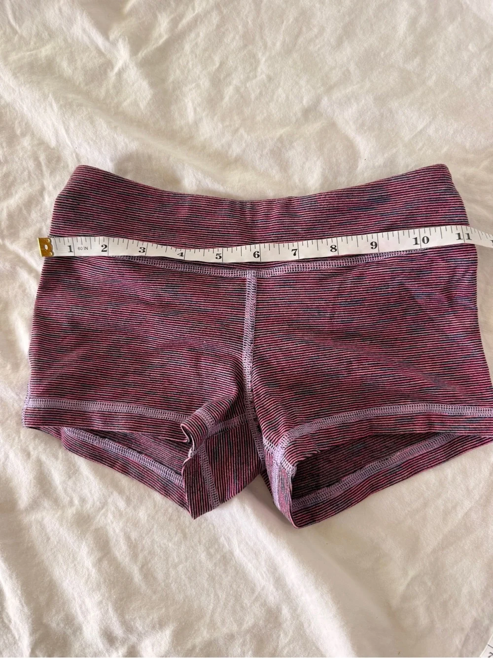 Ivivva Athletic Girls Shorts Disney Purple Striped